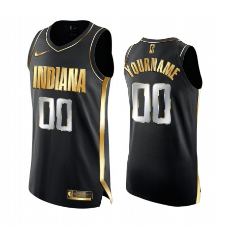 NBA Mænd Trøje Indiana Pacers Custom 2020-21 Sort Golden Edition Swingman NBA Mænd Trøje Indiana Pacers Custom 2020-21 Sort Golden Edition Swingman